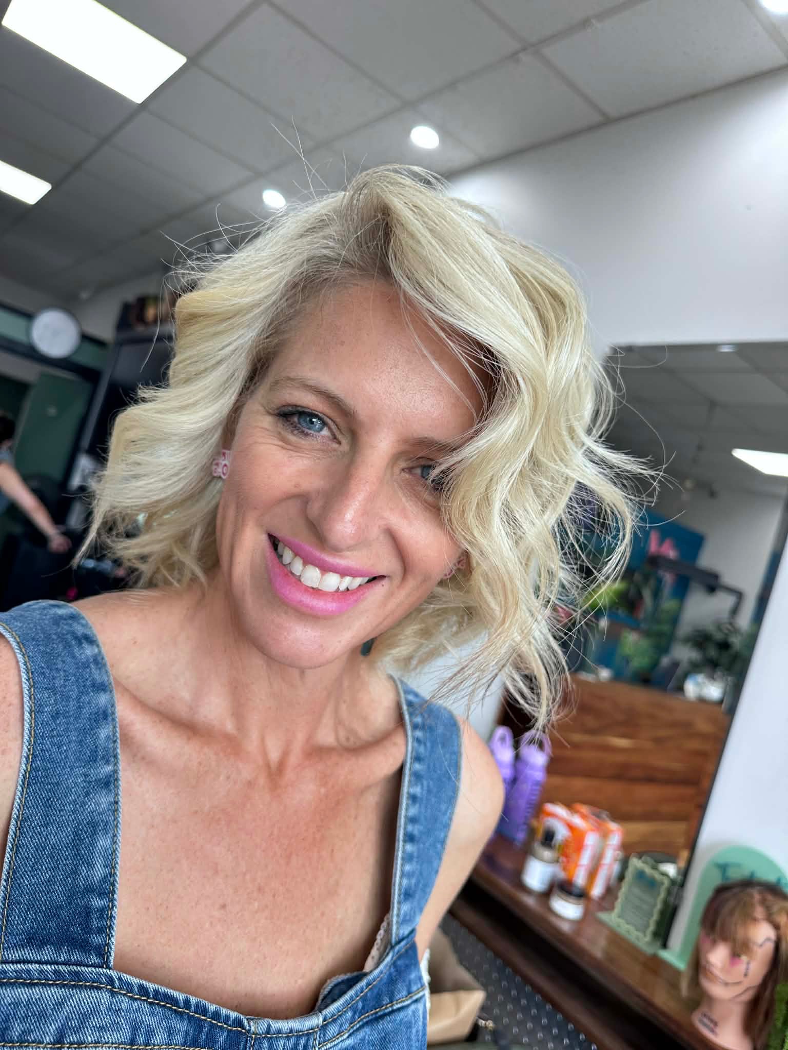 Blonde colour process at Salon Eve Geelong