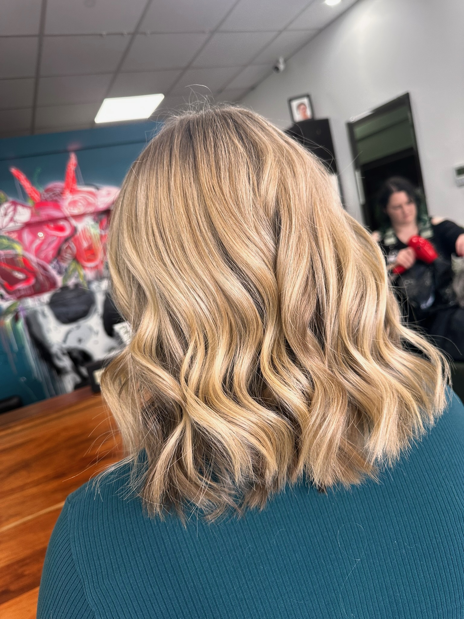 Blonde appointment consultation at Salon Eve Geelong