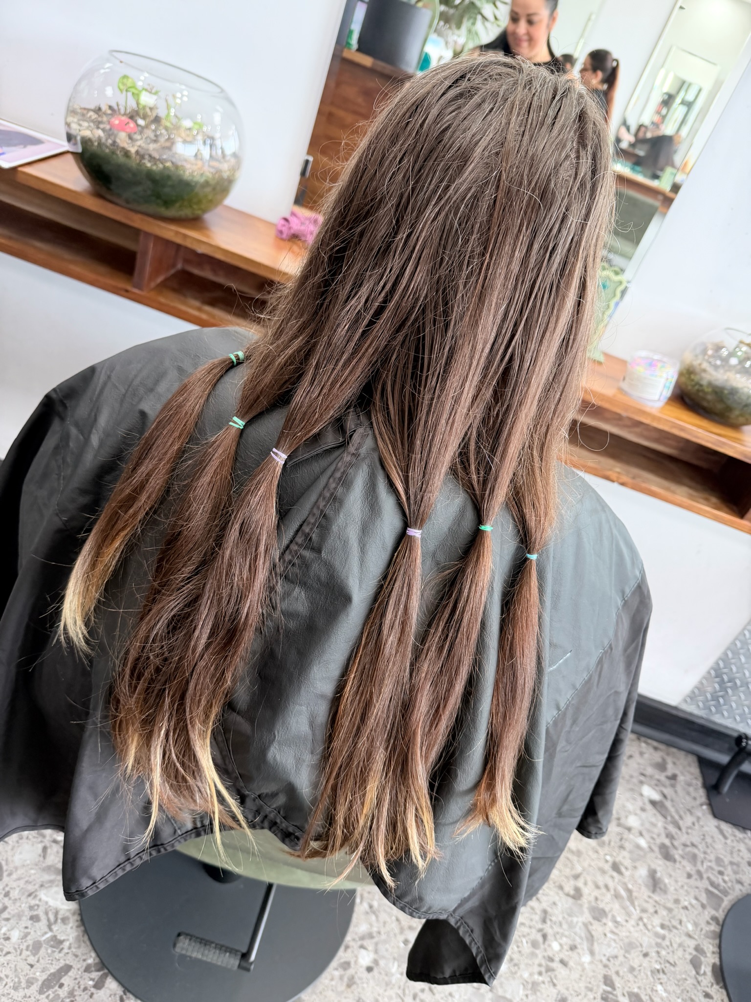 Ponytail donation program at Salon Eve Geelong