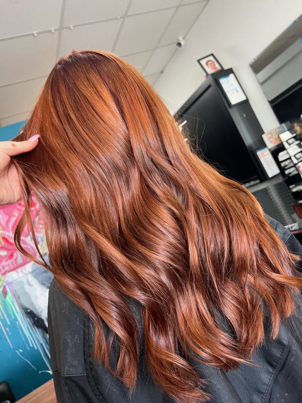 Hair colour result at Salon Eve Geelong